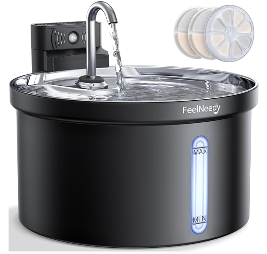 Fontaine à eau pour chat sans fil